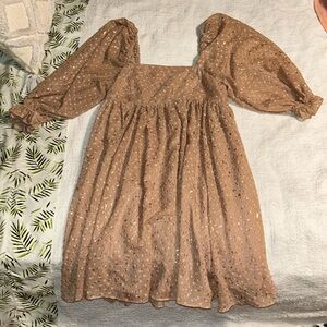 PINK/ROSE GOLD DRESS